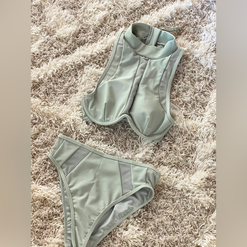 SYLK swim mint bikini set